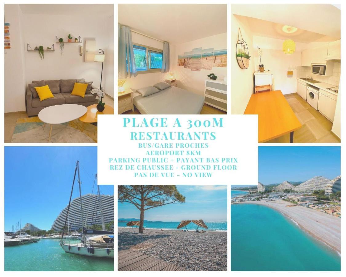 Superbe Appartement A 300M De La Plage, Rdc - Fame Marina Baie Des Anges Villeneuve-Loubet Exterior foto